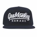 Gas Monkey Garage 3D Script Logo Snapback Cap Hat - Navy - UK STOCK UK SELLER