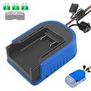 Power Wheels Battery Adapter, Fit for Kobalt 24V Battery Adapter with Wire Connector, 14 Gauge Wire, 30Amp Fuse and Switch Button, DIY Use for Rc Car, Robotics, Rc Truck, and Work Lights (NO Battery)