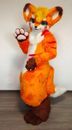 Traje de piel larga Husky perro zorro mascota disfraz carnaval traje de Halloween disfraces @29