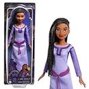 Mattel Disney's Wish Asha of Rosas Posable Fashion Doll with Natural Hair, Including Removable Clothes, Shoes, and Accessories