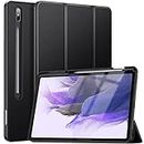 ZtotopCases Cover per Samsung Galaxy Tab S8+/S7 FE /S7+ Plus 12.4, con Portapenne S Pen holder, Custodia Protettiva con Funzione Sveglia/Sospensione Auto, Compatibile con S8+/S7 FE/S7+ Tablet, Nero