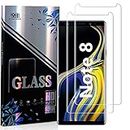 für Samsung Galaxy Note 8 Schutzfolie-Panzerglas [2 Pack] [9H Härte] [Blasenfreie] [3D transparentes HD-Glas] Full Coverage Displayschutzfolie für Note 8