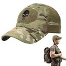 GUSTAVE® Tactical Camouflage Sport Baseball Cap - Adjustable, Breathable & Sun-Protective Cotton-Polyester Mesh Hat For Men, For Outdoor Activities & Everyday Fashion