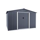 Extra Large Metal Garden Shed 10 X 12 FT Garden Storage Vents Grey STATELY STORE
