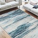 Meneflix Modern Design Rugs Living Room, Abstract Fluffy Rug for Bedroom, Super Soft Rugs Touch Short Pile Style Carpet Mat Thick Area Rugs, Large Floor Mat for Living Room, Kitchen & Dining Room