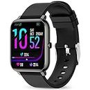 Popglory Smart Watch, 1.4'' HD 44mm Fitness Tracker with Blood Pressure, Heart Rate & Blood Oxygen Monitor, Smartwatch, Step Counter, Fitness Watch for Women Men Kids Compatible with Android iOS