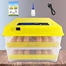 PRIJESSE Egg Incubator, 96 Digital Incubator with Automatic Egg Turning and Temperature and Humidity Control for Hatching Fertilized Eggs of Chickens, Ducks and Geese, for Home and Laboratory Use