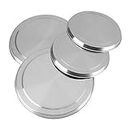 4 Pieces/Set Stove Lid Stainless Steel Stove Burner Stove Cover Kitchen Protection