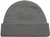 NOTWILD Beanie for Kids Stretchy Childrens Hat with Turn Up Headwear for Boys and Girls Double Layer for Winter Season New Born Baby to 14 Year Old (9-10 Years) (Dark Grey)