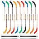 LUTER Bleistift Hockey mit Radiergummi, 18 Stück Hockey Bleistifte mit 6 Stück schwarzen Bleistiften Hockey-Motto-Party-Dekorationen Belohnungs Sport Bleistifte für Studenten