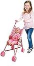 16 Inch Baby Doll Stroller Toy for Kids Big Size Baby Doll Fun Vehicle Play Set for Babies Infants Toddlers Girls Kids (Pink)