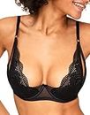 Adore Me | Sexy Lingerie for Women | Kaia Unlined Bra| Sexy Cheer Look | Available in 30A-46DDD, Jet Black, 42G