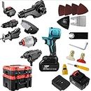 VOLTZ Universal Model Cordless Drill Combo Kit Brushless Motor with Case, 2pcs 3.0 AH Batteries & 1Pc Makita Type Pedestal Charger