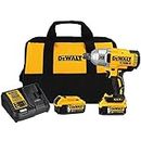 DEWALT 20V MAX* XR Cordless Impact Wrench with Hog Ring, 1/2-Inch, 5-Amp Hour (DCF897P2)