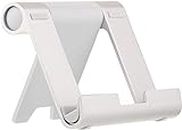 Amazon Basics Multi-Angle Portable Stand for Tablets, E-readers and Phones - Silver