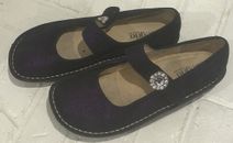 Zapatos Mary Jane para mujer ALEGRIA EE. UU. 10,5-11 UE 41 PAL-209 púrpura suave metálico
