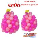 200x Plastic Pit Balls For Children Ball Pits Kids Pink Coloured Balls Play Pool