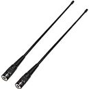 UAYESOK GMRS Antenna (462-467 MHZ) SMA-Male 15-Inch Soft Whip Upgrade for BaoFeng UV-5X UV-5G Radioddity GM-30 Retevis RB27 TIDRADIO GM-5R GMRS Handheld Radios (2 Pack)