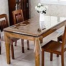 Kuber Industries Dining Table Cover 6 Seater|Transparent Dining Table Cover|Table Cover for Home Décor|