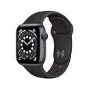 Apple Watch Series 6 GPS, cassa in alluminio grigio siderale da 40 mm con cinturino sportivo nero - Regular (Ricondizionato)