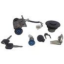 XDF Moped Scooter Ignition Keys Switch Fuel Gas Tank Cap Kit Set Scooter Ignition Switch Kit Compatible For 50cc 125Cc 150Cc Gy6 With 4-pin Plug