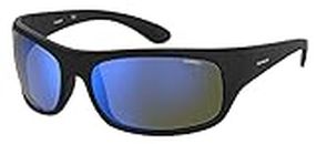 Polaroid 07886 Sunglasses, Matte Black Blue, L Unisex
