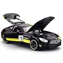 KRISHTI Mercedes Benz AMG GTR 1:32 Model Car Exclusive Alloy Metal Pull Back Die-cast Car Diecast Metal Pullback Toy car with Openable Doors & Light Music Best Gifts Toys Kids【Colors as Per Stock】