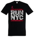 Urban Backwoods Run NYC Men T-Shirt Black Size 4XL