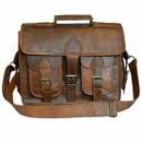 New Business Leather Laptop Briefcase Genuine Messenger Shoulder Bag For Men