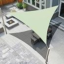 HIPPO Shade Sail 12FTX12FTX12FT 230 GSM Sun Shade 95% UV Block for Canopy Cover, Outdoor Patio, Garden, Pergola, Balcony Tent (Moon-Stone, Customized, Pack of 1)