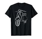 Roller - Scooter Mopedfahrer Moped - T-Shirt