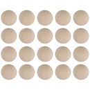 Unfinished Half Wooden Balls for Crafts and DIY Projects (1.5 In, 20 Pack)