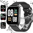 Smart Watch for Men Women, 2024 Newest 1.69'' HD DIY Dial 24 Sport Modes IP67 Waterproof Fitness Activity Watch with Blood Oxygen Heart Rate Sleep Monitor,Multi-Sports Smartwatch for Android iOS Pink