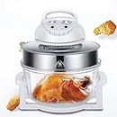 Turkey Fryer,17L Turbo Portable Air Fryer,Infrared Convection,Electric Large Halogen Oven Countertop,Cooking 360° Heating Prepare Quick Healthy Meals,French Fries Oven Roaster Multifunction Cooker