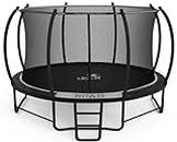 BCAN Trampoline 8FT 10FT 12FT 14FT 15FT 16FT Recreational Trampoline with Enclosure for Kids Adults, ASTM Approved, Outdoor Trampoline with Wind Stakes and Ladder for Kids Apex Series