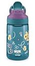 NUK By Contigo Easy Sip Cup | Trinkflasche für Kinder (ab 4 Jahren) | auslaufsicher | Hergestellt aus strapazierfähigem Tritan | BPA-frei | spülmaschinenfest | 420 ml | Natur