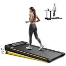 ACTFLAME Treadmill with Incline, Walking Pad Treadmill for Home Office, 2.5HP Under Desk Treadmill with Remote, Auto Incline Compact Treadmill 265 Capacity, LED Display Walking Pad for Walking Jogging