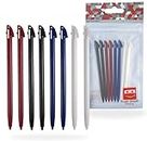 SuperSmashMedia® - 8 x 3DS XL Stylus Replacement Touch Pen Black, White, Red & Blue for Nintendo 3DS XL LL [8 Pack]