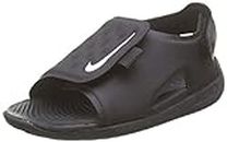 Nike Sunray Adjust 5 Kids Toddler Slide Sandal Aj9077-001 Size 8 Black/White