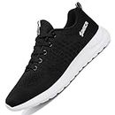 Beita Womens Running Shoes Walking Shoes for Teen Girls Breathable Fashion Sneakers，Black, 7.5