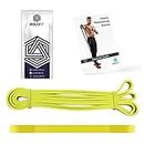 Boldfit Heavy Resistance Band for Exercise & Stretching, Pull Up Band Suitable in Home & Gym Workout, Power Bands for Men & Women. (Yellow 3-7kg Resistances)(Material: Natural Rubber)