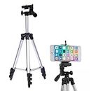 KRANEE Deals 3110 Combo Tripod with Mobile Stand Holder Universal Foldable Portable Adjustable Aluminium Body Lightweight 360 Degree for Mobile Smart Phones - (Pack of - 1)