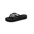 3nh® Ladies Slippers Summer Women Slippers Our Light Weight Cool s Ladies Flat Flip flop Black Non slip Basic Home Sandals chaussures femme - Size : 37 - suit for 36