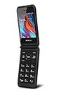 Boost Mobile Prepaid 4G LTE Schok Flip Phone (8GB) - Black - Carrier Locked to