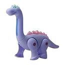 PARTEET Battery Operated Walking Dinosaur Musical Toys for Kids Electronic Pet Dino with Real Voice and Colourful LED Lights (Long Neck Dinosaur, Random Colour)