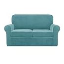 HYPIQQ Copridivani per 2 Pillow Couch Sofa Sofa Covers Pet Friendly Lavabili Forros para Muebles Divani Fundas para Divani De Sala,Blu,2