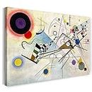 Printed Paintings Leinwand (60x40cm): Wassily Kandinsky - Komposition 8 (1923)