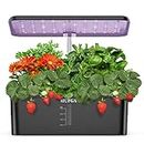 MUFGA 12 Pods Hydroponics Growing System, Indoor Garden with LED Grow Light, Plants Germination Kit, Mini Herb Garden