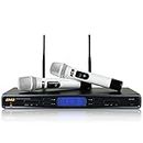 BMB WB-5000S(W) 900MHz Dual Wireless Vocal Microphone System with White Handhelds for Karaoke. PA, Meetings, Parties, Churches, DJ, Weddings, KTV, Outdoor Events, Conference Halls, and More.