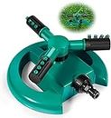 CPD Empire 3- Arm Rotating Garden Sprinkler, Adjustable 360 Degree Rotation Lawn Sprinkler for Large Lawn Area, Multipurpose Yard Sprinklers for Plant Irrigation and Kids Playing, Water Saving Device